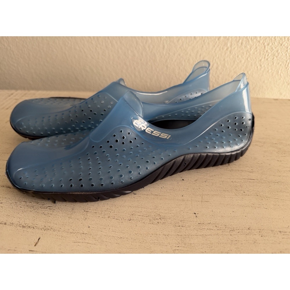 Cressi Blue Slip-On Perforated Comfort Beach Water Shoes Mens 38/5.5 Italy - Picture 4 of 8